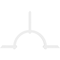 Ekena Millwork Ericson Architectural Grade PVC Gable Bracket, 96"W x 60"H x 2"D x 4"F, 15/12 Pitch GBP096X60X0204ERI00 - alternate 2